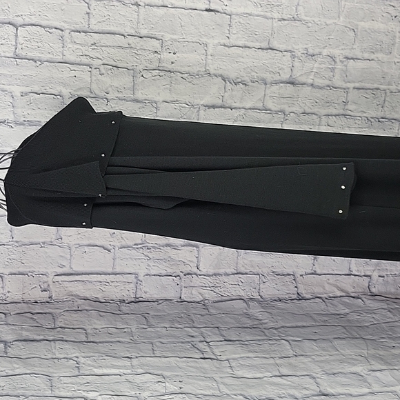 LENNY‎ NEW YORK Sequined Maxi Black Sweater Dress Large - Picture 6 of 12